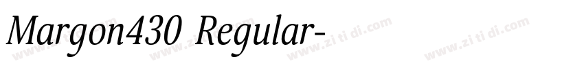 Margon430 Regular字体转换